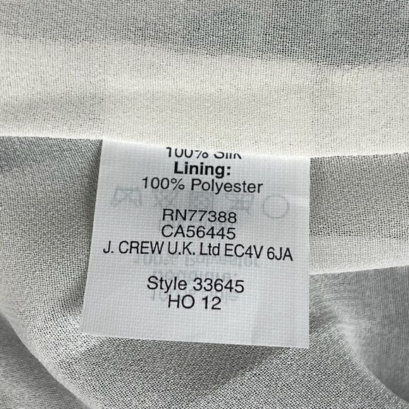 J. Crew Chiffon Lace Pattern Blouse - Women’s 6 - Picture 6 of 6